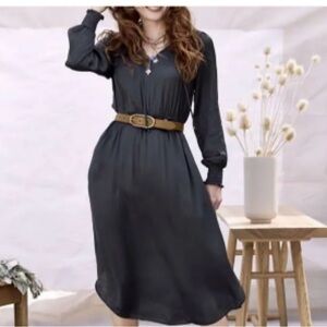 Beaufort Blue smocked Matild Jane Good Hart Dress